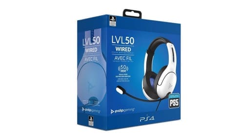 PS4/PS5 Wired Headset LVL50 White